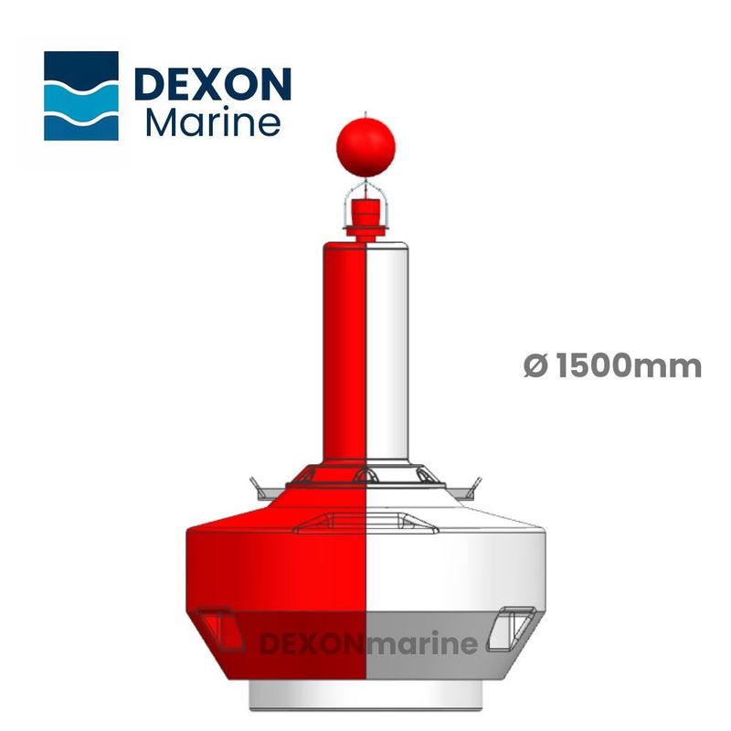 OEM 1500mm Ocean Marker Buoy Navigation Buoy For Marine Safe Channel Marking