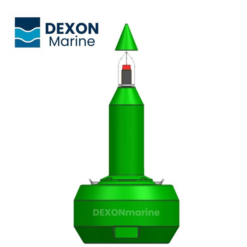 High Visibility Green Lateral Navigation Buoy 1800mm For Coastal And Offshore Marking