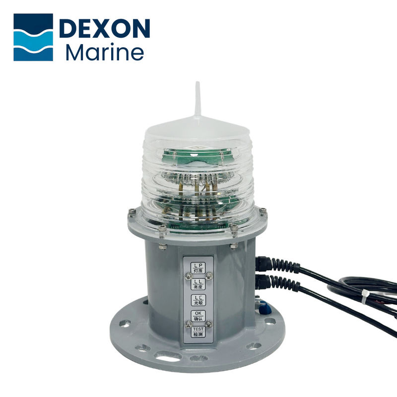 20NM Range IP68 Shore Based LED Navigation Lantern Light With Real AIS Aton System