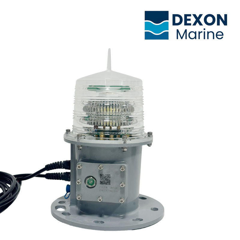 20NM Range IP68 Shore Based LED Navigation Lantern Light With Real AIS Aton System