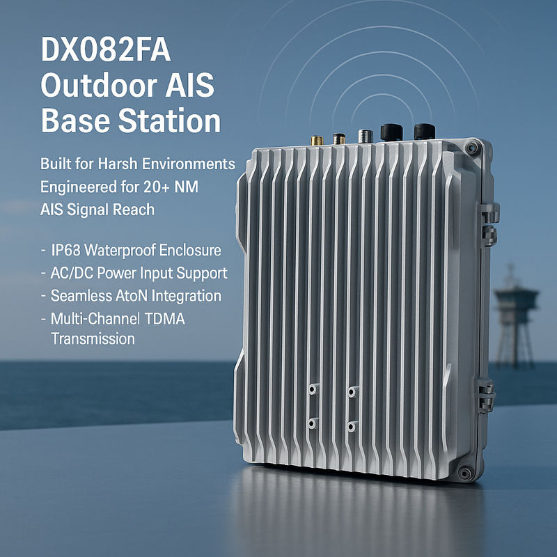 AIS Base Station For Ports Coastal Monitoring , Land Based Marine AIS Transceiver