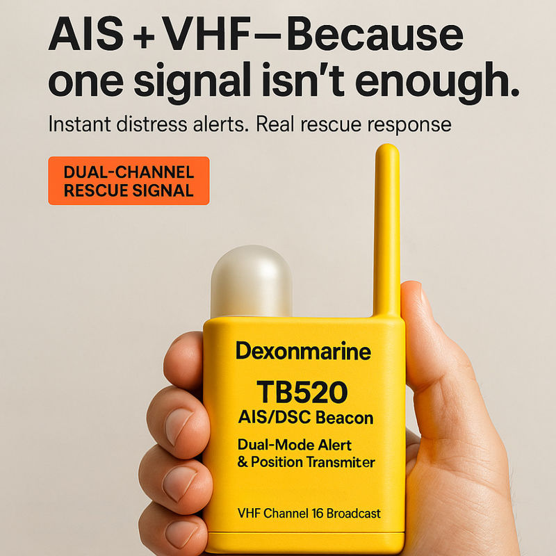 IP67 Dual Channel AIS MOB Rescue Device With VHF Voice Alert Maritime Alert Solution