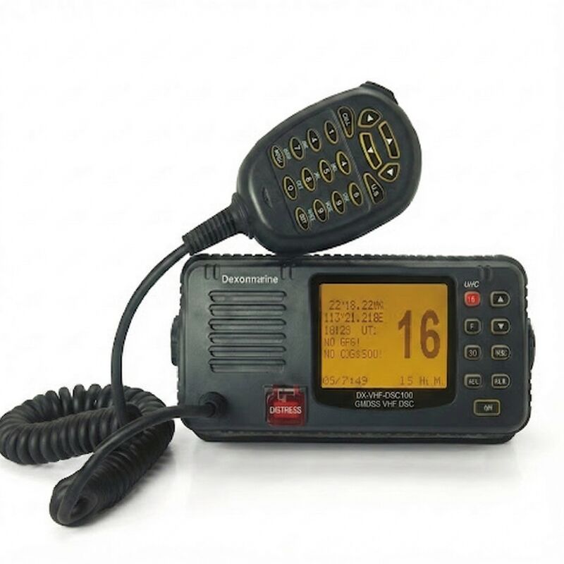 Class B DSC VHF Marine Radio With Integrated GPS Positioning, Channel 70 Watch Keeping And MOB Alert Reception.