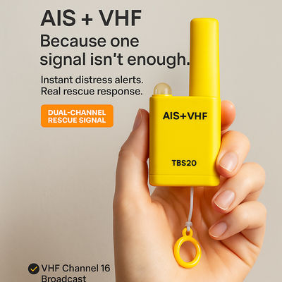 IP67 Dual Channel AIS MOB Rescue Device With VHF Voice Alert Maritime Alert Solution